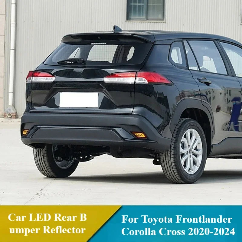 Car LED Rear Bumper Reflector Light Dynamic Turn Signal Driving Brake Lamp For Toyota Corolla Cross / Frontlander 2020-2024 — view 3