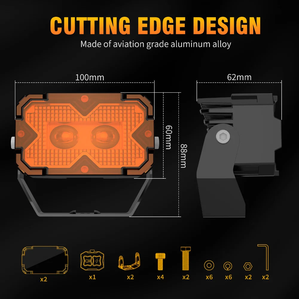 Car LED Spotlight External Headlights Super Bright Searchlight Motorcycle Auxiliary Lights Fog Lamp Off-road Vehicle Roof Light — view 5
