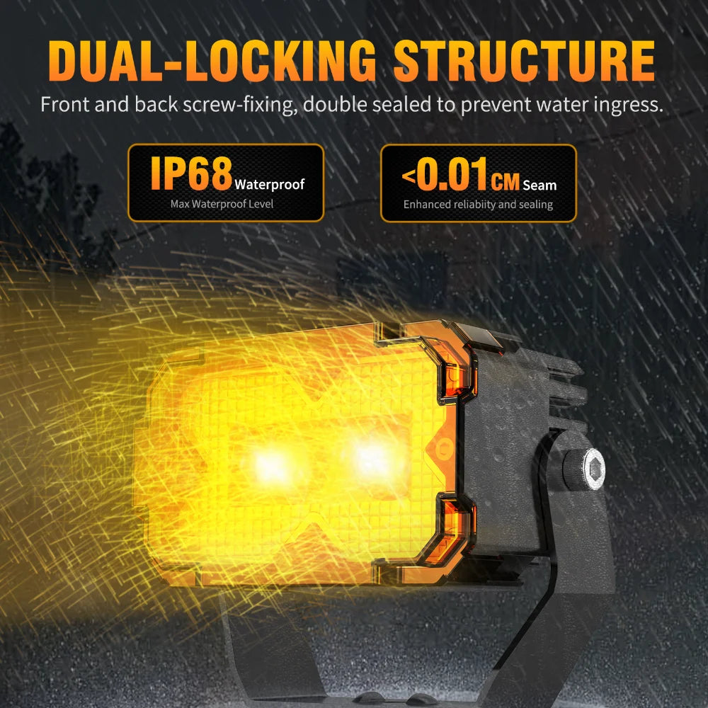 Car LED Spotlight External Headlights Super Bright Searchlight Motorcycle Auxiliary Lights Fog Lamp Off-road Vehicle Roof Light — view 6
