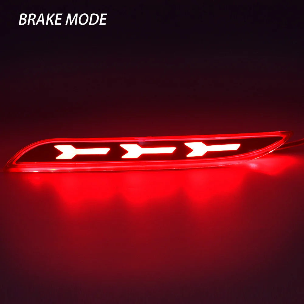 Car Rear Bumper Light Reflector Rear Surround Light Aircraft Pattern Turn Signal Driving Brake Lamp For Ford Mustang 2015-2018 — view 5