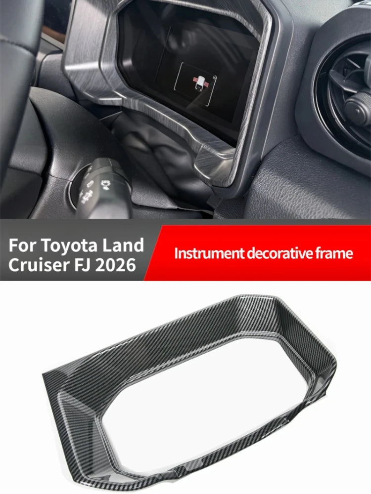 Car Steering Wheel Rear Dashboard Screen Decorative Frame Instrument Panel Trim Cover Accessory For Toyota Land Cruiser FJ 2026 — view 1