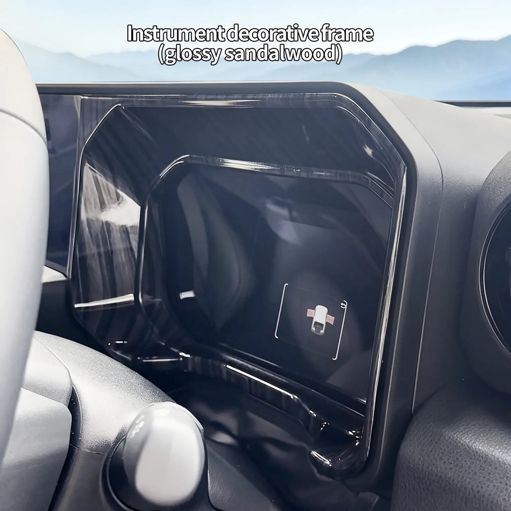 Car Steering Wheel Rear Dashboard Screen Decorative Frame Instrument Panel Trim Cover Accessory For Toyota Land Cruiser FJ 2026 — view 5