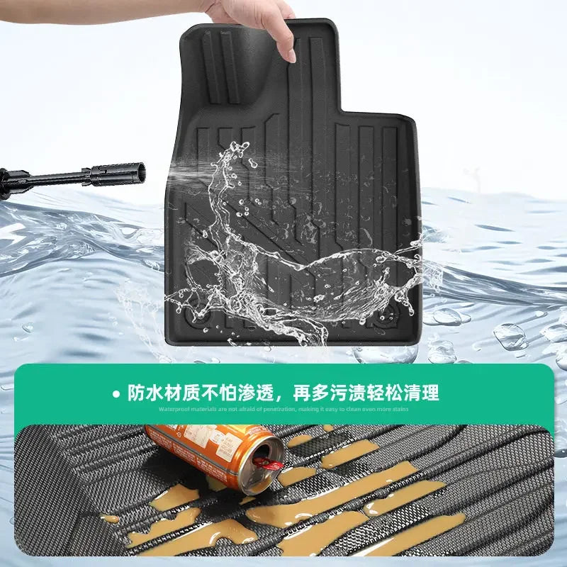 Car TPE Foot Pad Double-layer Fully Enclosed Foot Carpets Protective Pad Floor Mats Accessories for Changan Deepal S05 2024-2026 — view 3