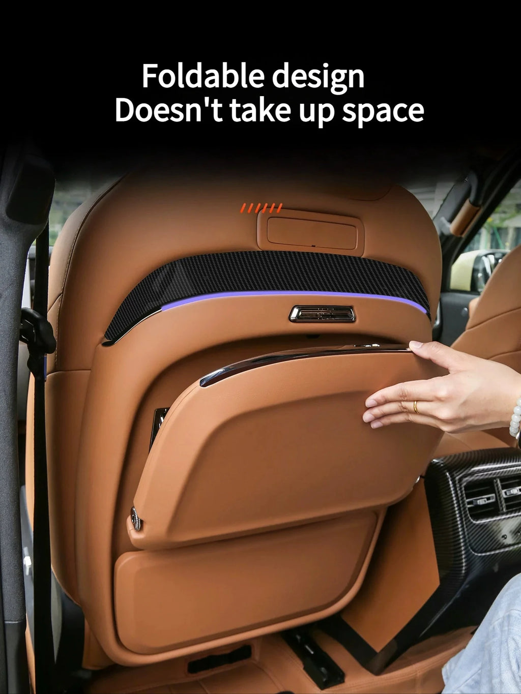 Car Tray Table For Chery ICAR V27 2026 Multifunction Seat Back Small Table Wireless Charging&Ambient Light Foldable Table Board — view 4