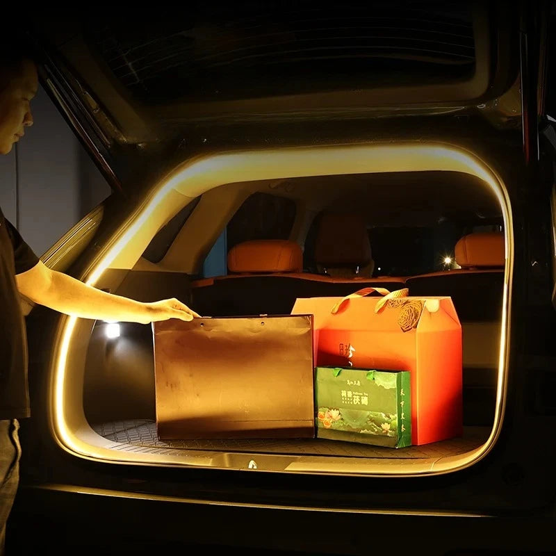 Car Trunk Ambient Light For AION UT 2025 2026 Tail Box Automatic Sensing Upgrade Dynamic Light Strips Outdoor Camping Lighting — view 3
