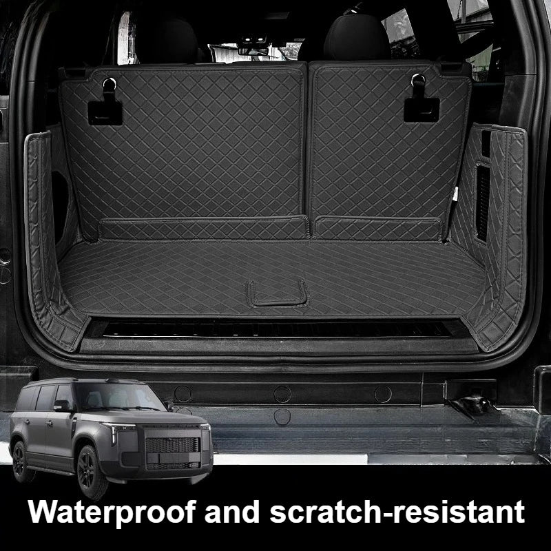 Car Trunk Mats Leather Full Coverage Seat Back Protective Pad Cargo Liner Accessories For BAIC JISHI Polestone 01 Rox 01 23-25 — view 2
