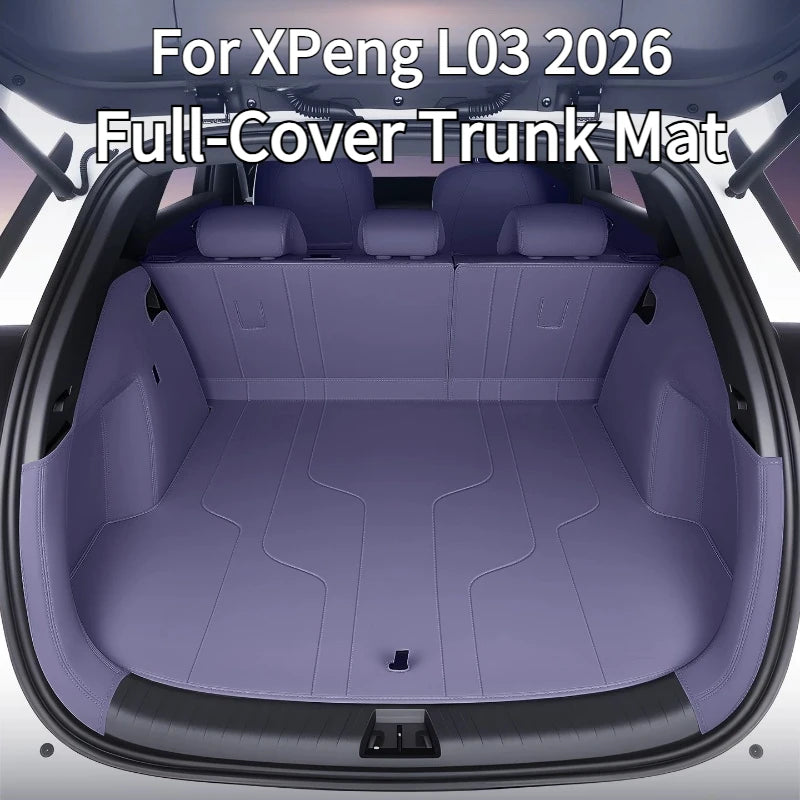 Cargo Liner For XPeng MONA L03 2026 Full-Coverage Trunk Mat Leather Waterproof Wear-Resistant Protector Car Interior Accessories — view 2