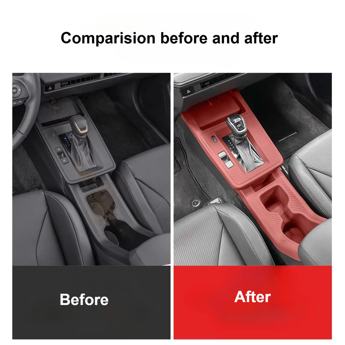 Center Console Silicone Pad for Toyota Corolla Cross 2026 Gear Shift Panel Protective Pad Anti-scratch Cup Holder Anti-Slip Mat — view 4