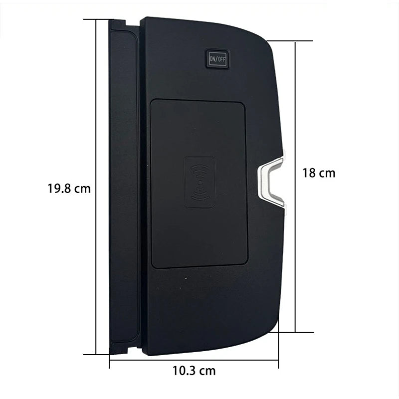 Center Console Wireless Fast Charger Mobile Phone Holder QI 18W Fast Charging Pad for Mercedes Benz S Class W222 C217 A217 — view 4