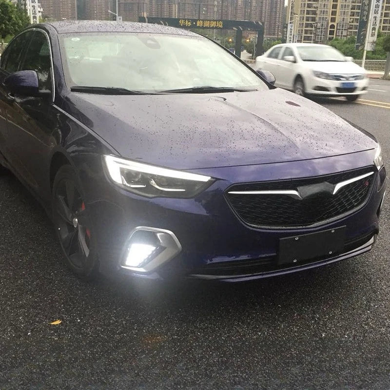 DRL for Buick Regal GS 2017 2018 Led Daytime Running Lights Dynamic Yellow Turn Signal Front Fog Lamp Modification 12V Daylights — view 3
