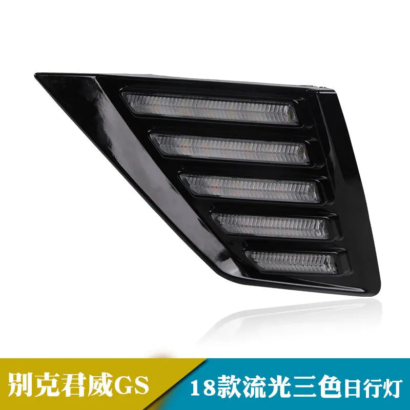 DRL for Buick Regal GS 2017 2018 Led Daytime Running Lights Dynamic Yellow Turn Signal Front Fog Lamp Modification 12V Daylights — view 5