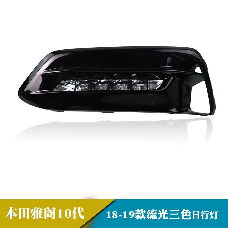 DRL For Honda Accord 10th Generation 2018 2019 Car LED Daytime Running Lights Dynamic Turn Signal Front Fog Lights 12V Daylight — view 5