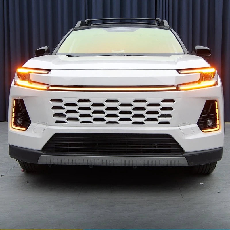 DRL For Toyota RAV4 Core 2026 Car Front Fog Light Position L-shaped Model Daytime Running Light Dynamic Turn Signal Daylights — view 3
