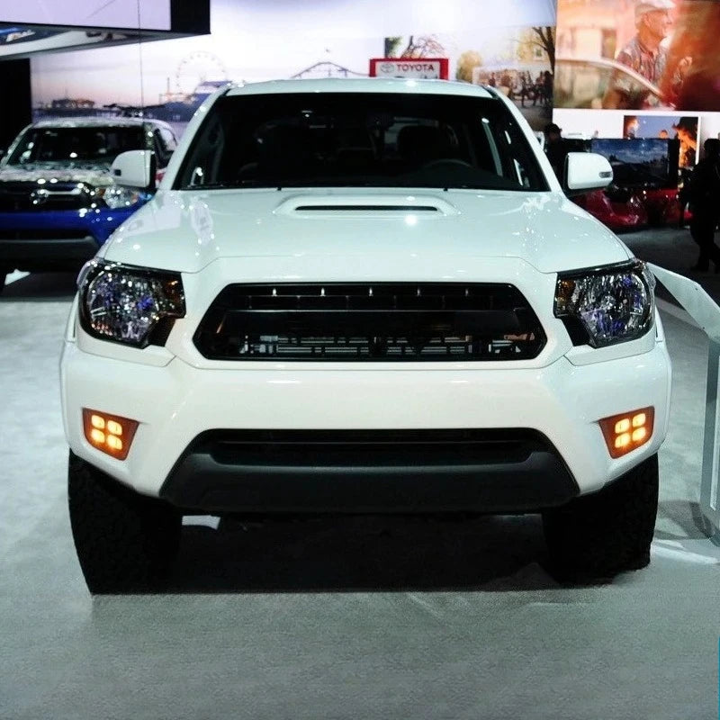 DRL For Toyota Tacoma 2012-2015 Four-eyes Types Car LED Daytime Running Lights with Yellow Turn Signal Lamp White Daylight — view 3