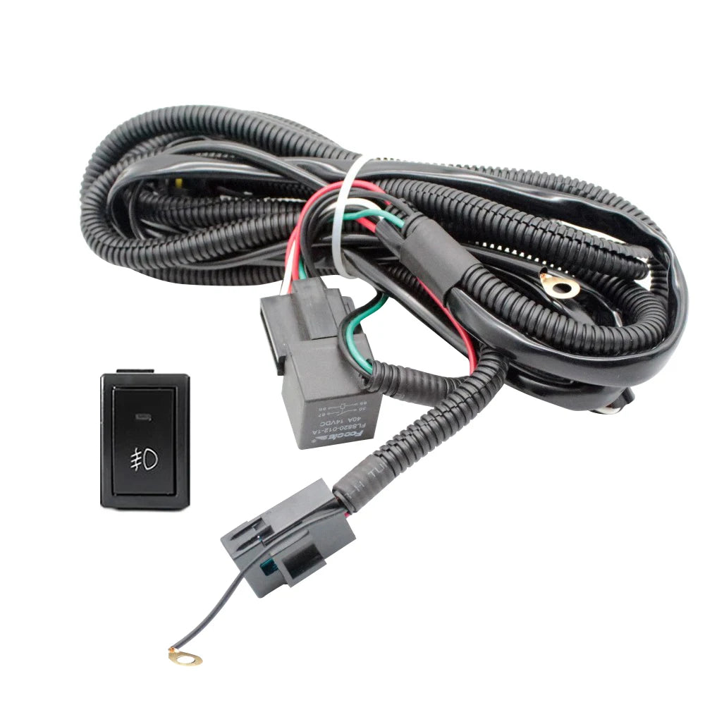EEMRKE Car Fog Lights Wire Harnesses H11 Connector + Switch for Suzuki SX4 Swift Alto Grand Vitara JT Splash EX Kizashi Vitara — view 3