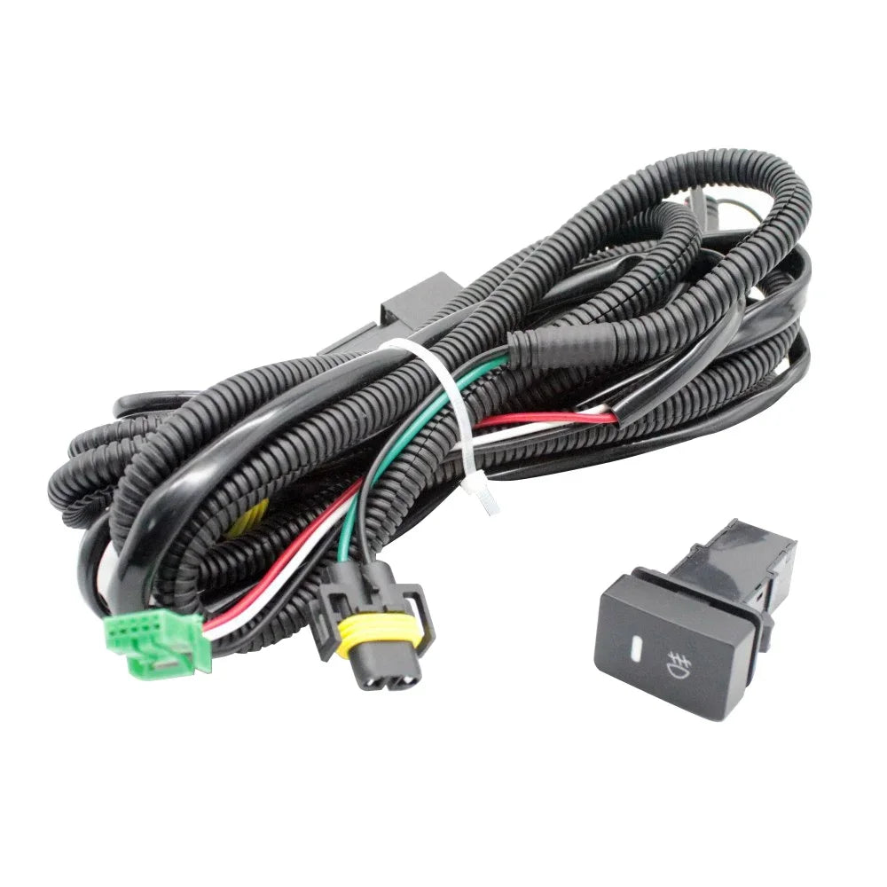 EEMRKE H11 Car Fog Light Harnesses Wiring Sockets Fog Lamp Wire Connector + Switch for Honda Civic 2016-2021 and more — view 1