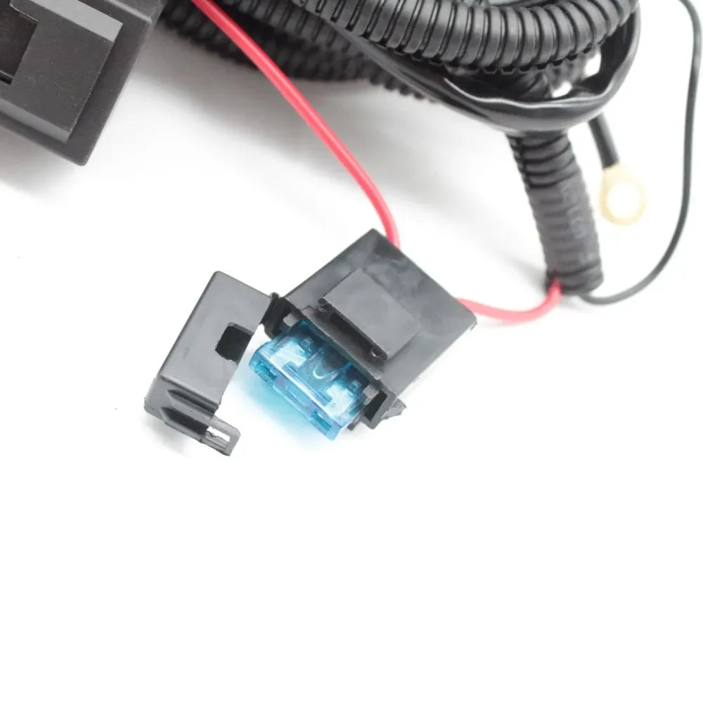 EEMRKE H11 Car Fog Light Harnesses Wiring Sockets Fog Lamp Wire Connector + Switch for Honda Civic 2016-2021 and more — view 3