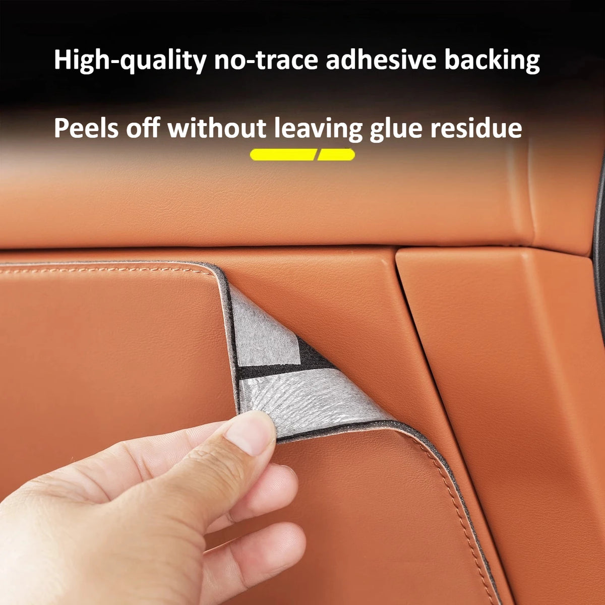 For AITO 8 M8 2025 2Pcs Car Main and Co-Driver Lower Anti-kick Pads Center Console Side Leather Protective Mats Car Accessories — view 4