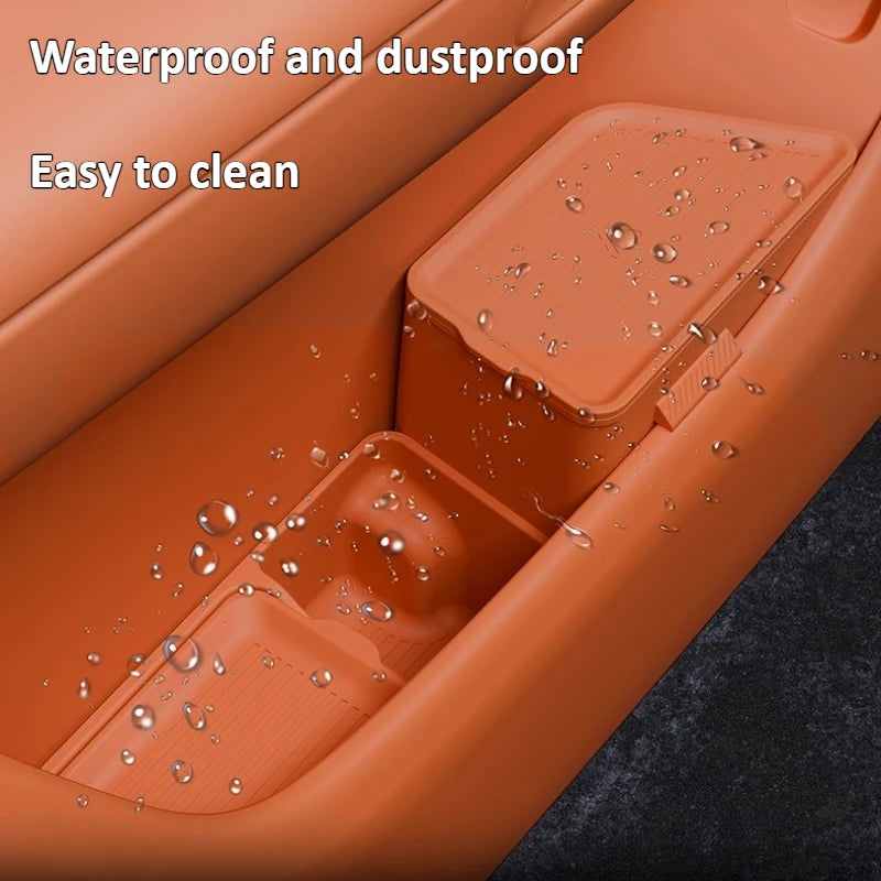 For AITO 8 M8 2025 Car Door Lower Storage Box Waterproof Front or Rear Doors Silicone Storage Organizer Tray Container Accessory — view 6