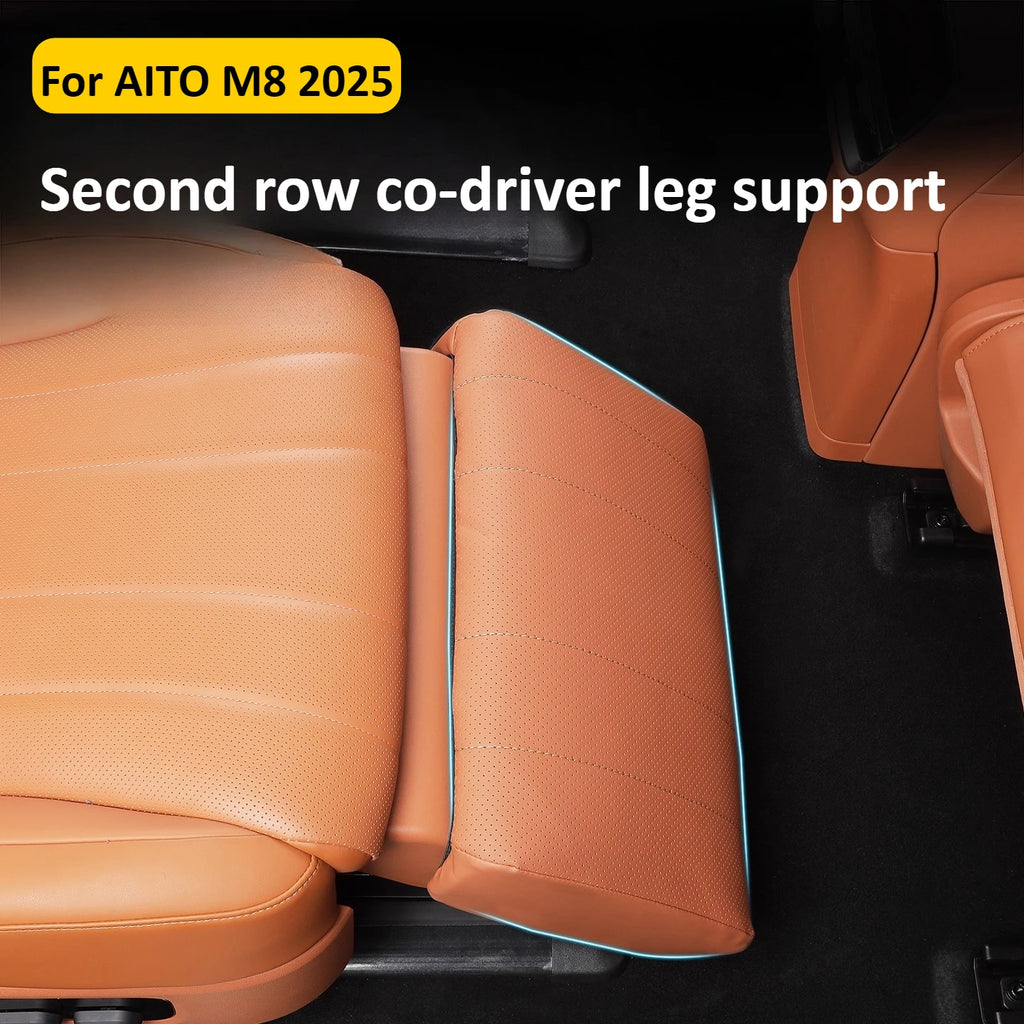 For AITO 8 M8 2025 Car Second Row Leg Support Protective Cover Scratch-Resistant Dirt-Resistant Leather Pad Interior Accessories — view 2