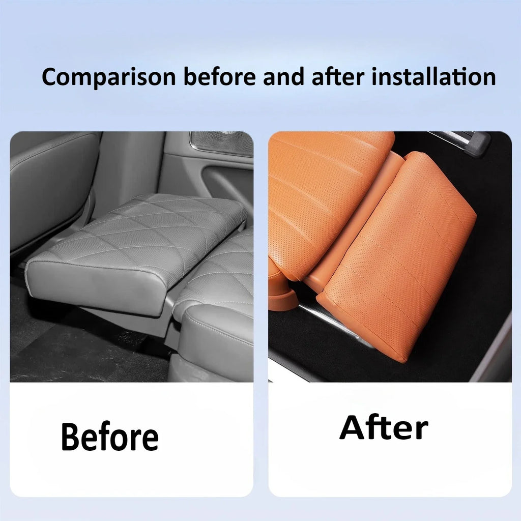 For AITO 8 M8 2025 Car Second Row Leg Support Protective Cover Scratch-Resistant Dirt-Resistant Leather Pad Interior Accessories — view 3