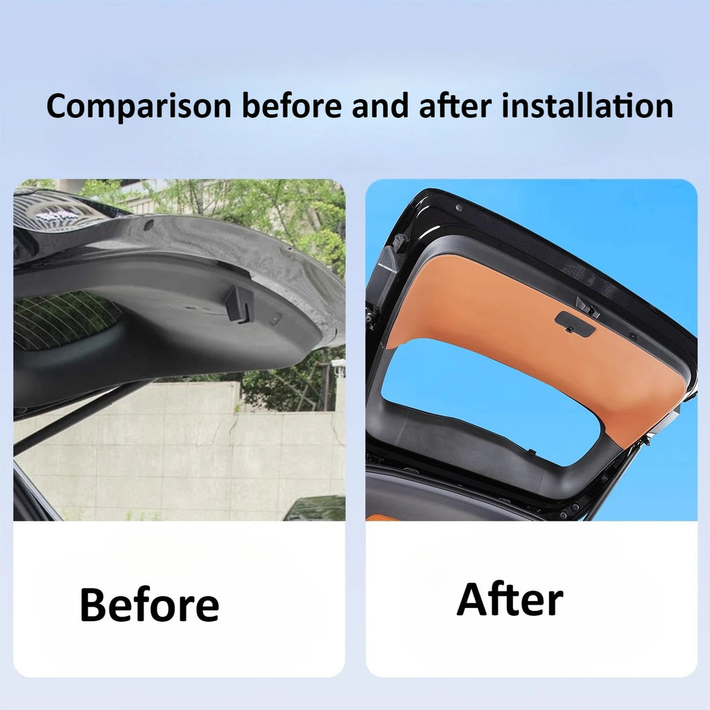 For AITO 8 M8 2025 Car Trunk Tailgate Protective Pad 1Pcs Leather Anti-Scratch Protection Cover Car Interior Accessories — view 2