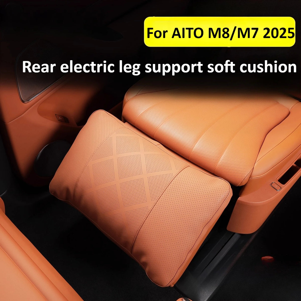 For AITO 8 M8 SERES 7 2025 Car Second Row Electric Leg Support Soft Cushion Seat Extender Protective Pillow Car Accessories — view 2