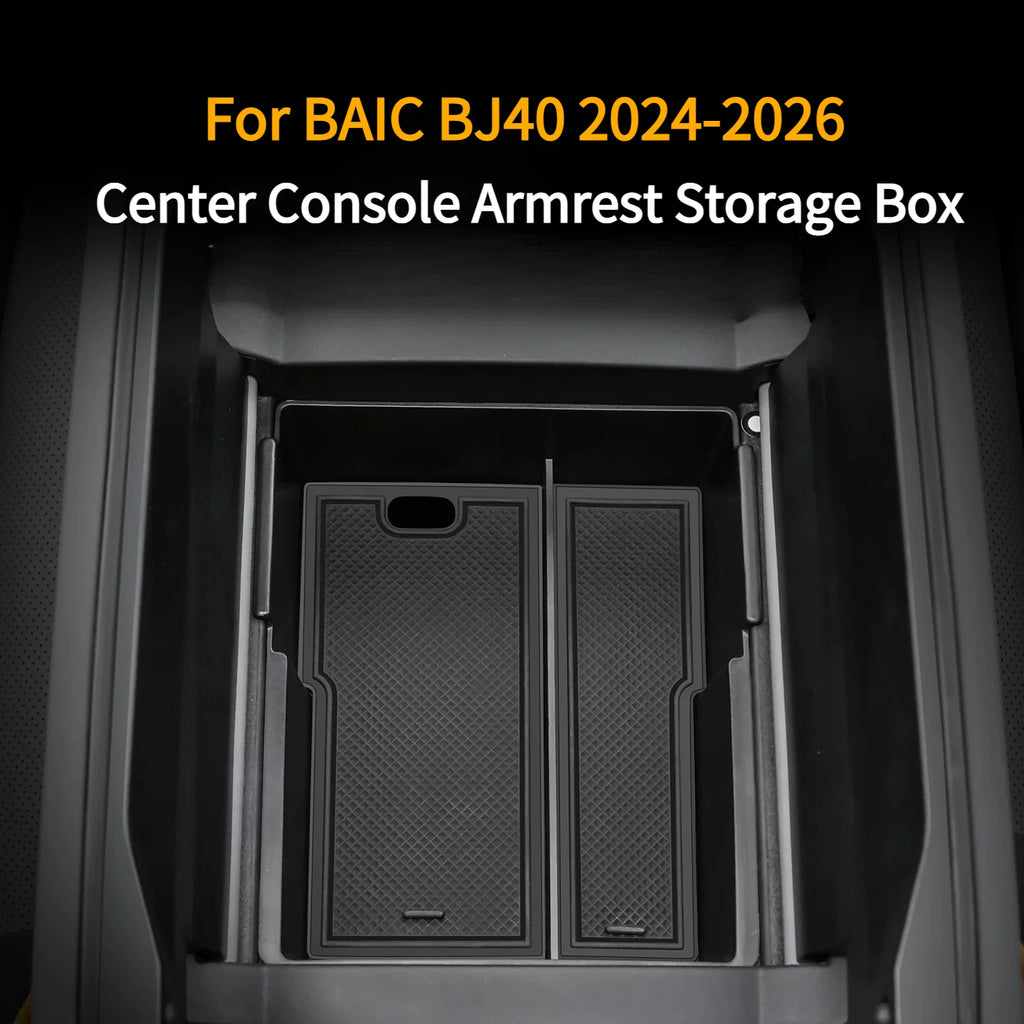 For BAIC BJ40 2024-2026 Car Center Console Armrest Storage Box Decorative Partition Storage Organizer Upgrade Interior Accessory — view 6