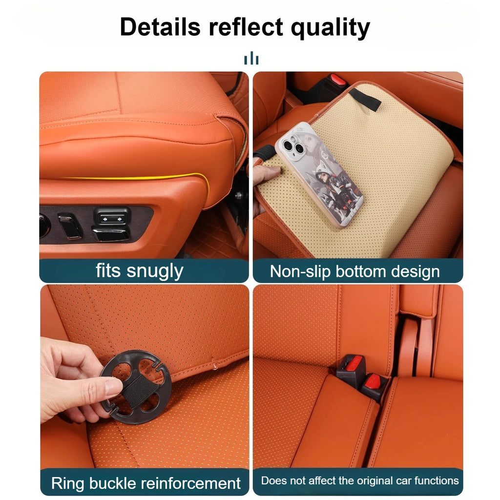For BAIC Jishi Polestone 01 Rox 01 2023-2025 Car Seat Covers Breathable Full Car Three Rows Seat Cushion Leather Seat Protector — view 6