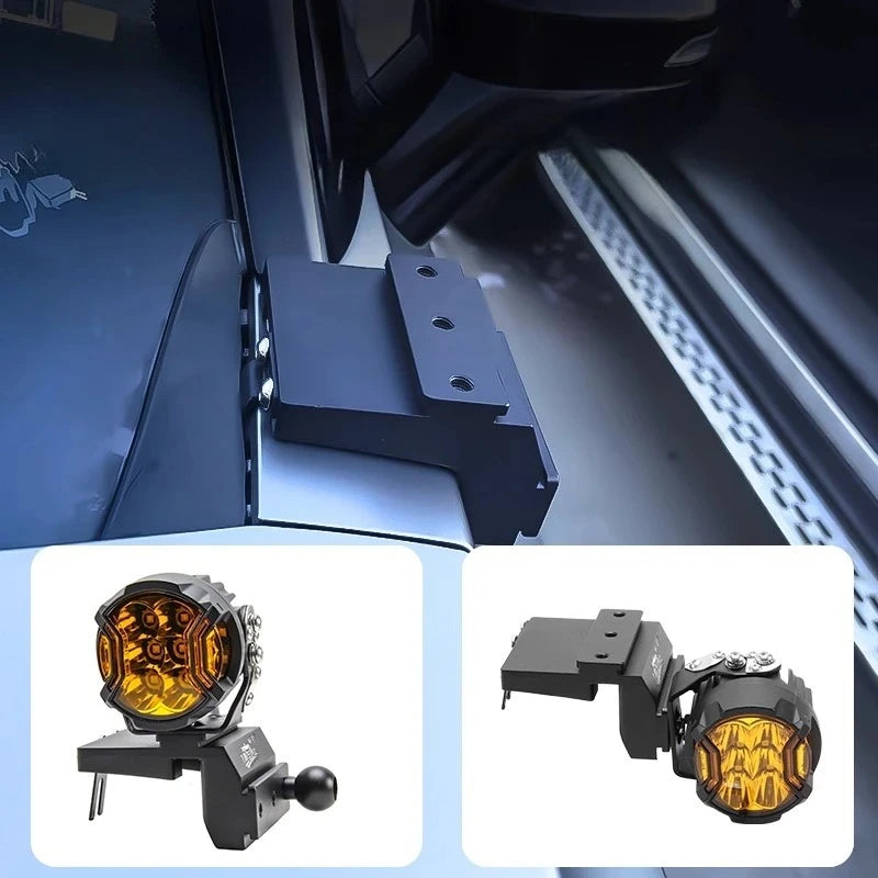For Beijing BJ30 Car A Pillar Spotlight Bracket Front Engine Hood Quick Release Dual Guide Rail Expansion Stand Lamp Holder — view 1