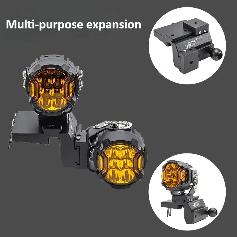 For Beijing BJ30 Car A Pillar Spotlight Bracket Front Engine Hood Quick Release Dual Guide Rail Expansion Stand Lamp Holder — view 3