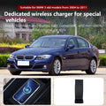 For BMW 3 E90/E92/E93 2004 2005 2006 2007 2008 2009 2010 2011 Wireless Car Charger Mobile Phone Holder Fast Charging Pad — view 1