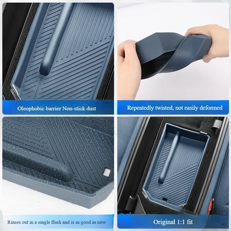 For BMW 5 Series I5 G60 LHD 2024-2025 Car Central Armrest Box Storage Boxes Container Holder Tray Auto Center Console Organizer — view 5
