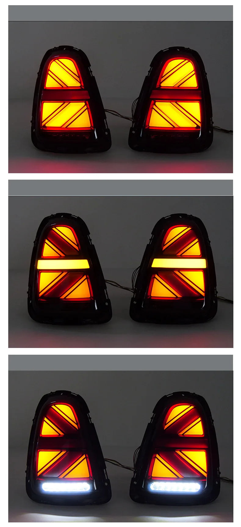 For BMW Mini R56 R57 R58 R59 2007-2013 Car Tail Light Assembly LED Rear Tail Light Modified DRL Brake Reverse Turn Signal Lamp — view 6