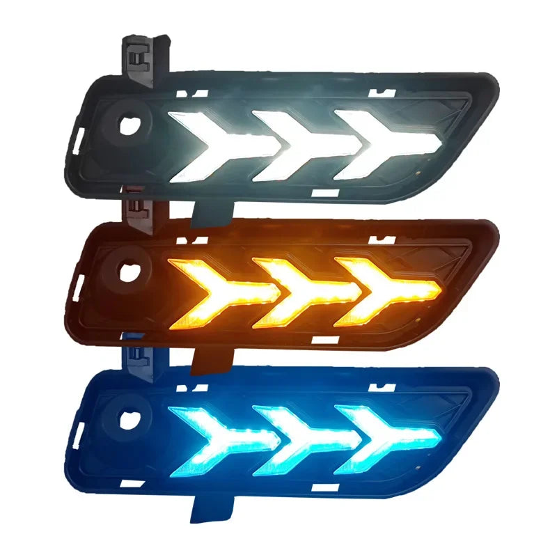 For BMW X3 F25 2009 2010 2011 2012 2013 Car Led Daytime Running Light Front Fog Lamp DRL Dynamic Turn Signal 12V Daylights — view 4