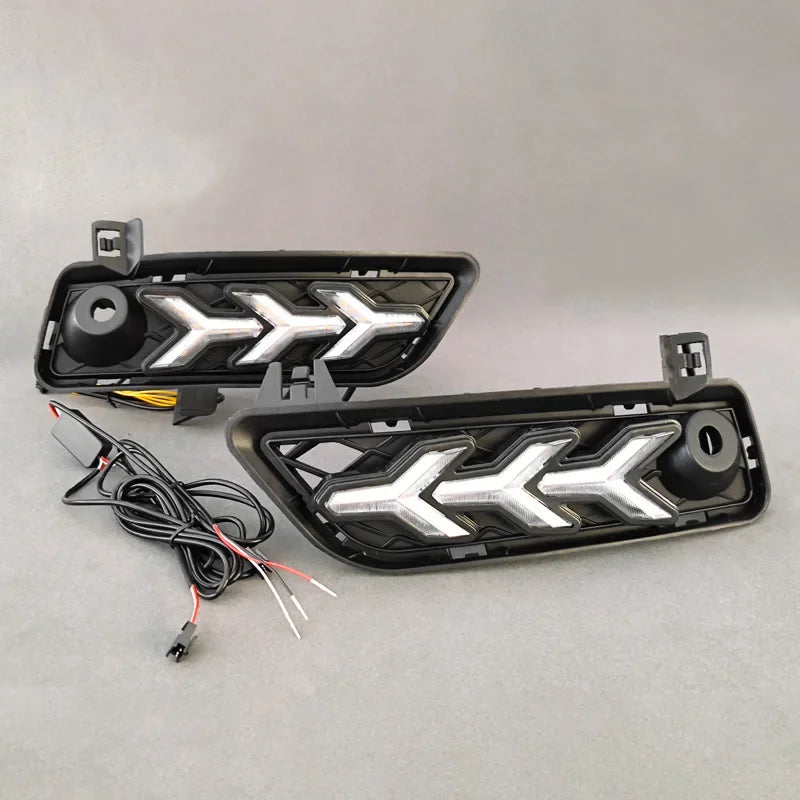 For BMW X3 F25 2009 2010 2011 2012 2013 Car Led Daytime Running Light Front Fog Lamp DRL Dynamic Turn Signal 12V Daylights — view 5