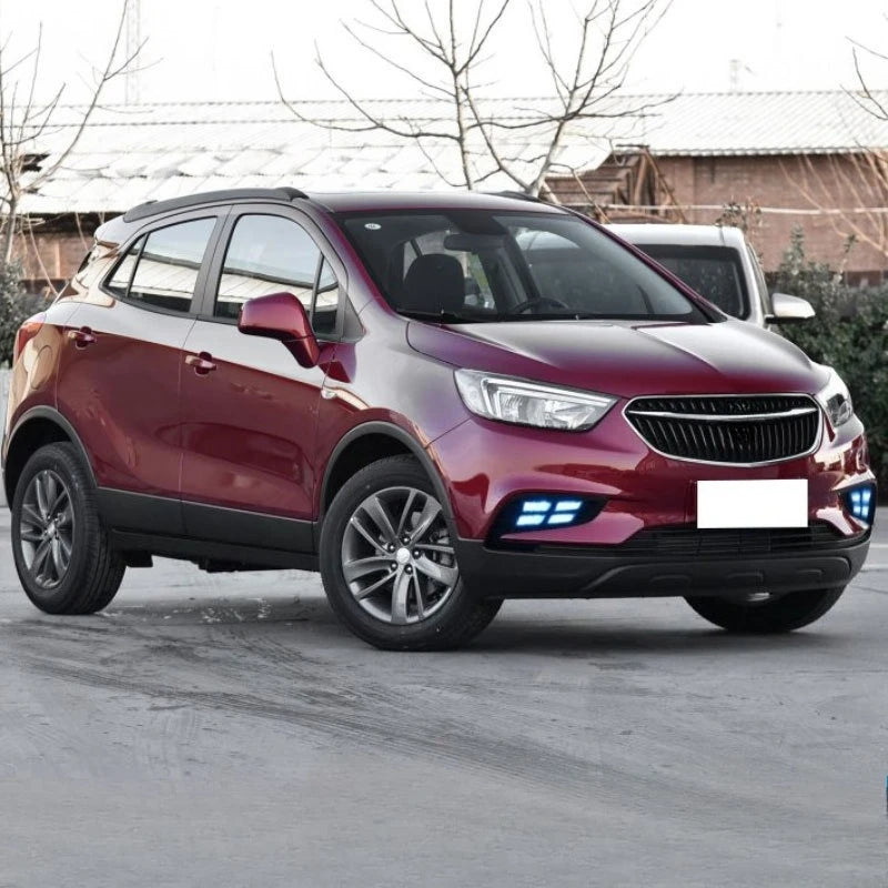 for Buick Encore 2017-2018 Car Daytime Running Lights Yellow Turn Signal Four-eye Front Fog Lamp Modification 12V Daylights — view 4