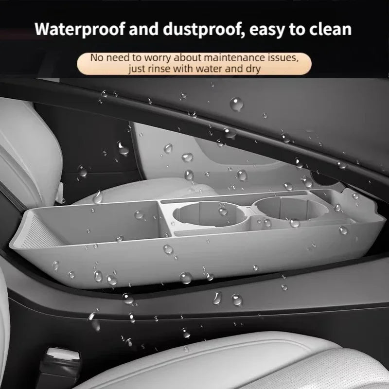 For BYD Dolphin 2021-2025 Car Center Console Lower Storage Box Interior Armrest Silicone Under Organizer Tray Tidying Accessory — view 6