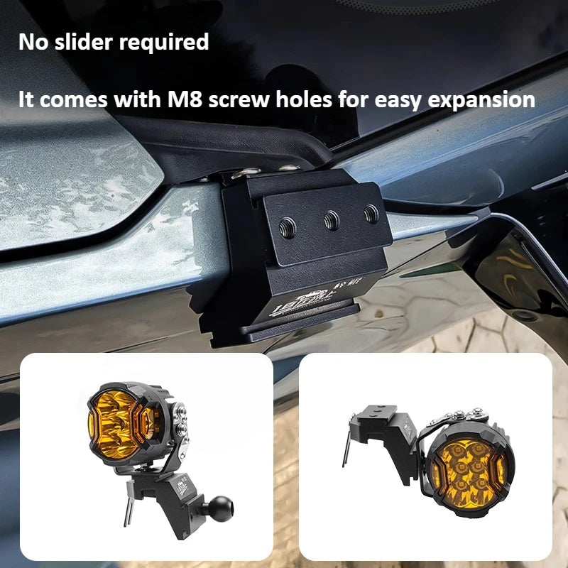 For BYD Formula Leopard Titanium 3 A Pillar Spotlight Bracket Front Engine Hood Quick Release Dual Guide Rail Expansion Stand — view 1