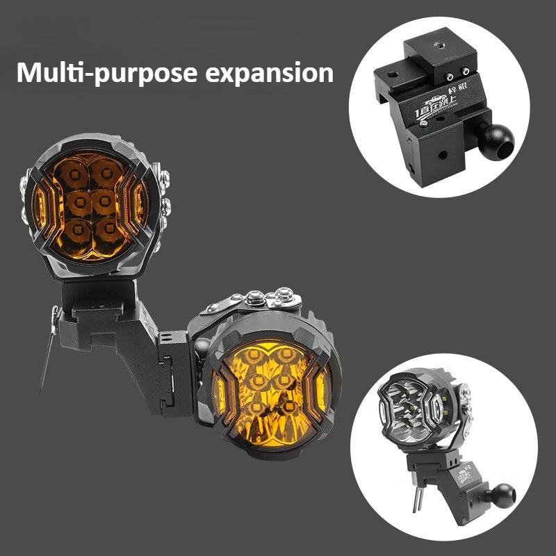 For BYD Formula Leopard Titanium 3 A Pillar Spotlight Bracket Front Engine Hood Quick Release Dual Guide Rail Expansion Stand — view 5