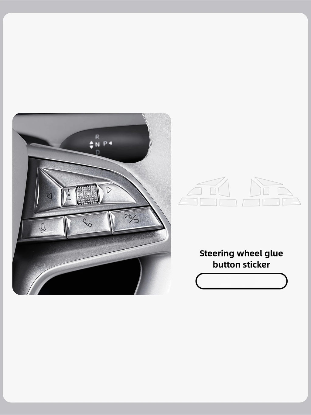 For BYD Sealion 7 14Pcs Car Steering Wheel Dripping Glue Button Protective Sticker Car Interior Anti-scratch Button Cover Trim — view 6