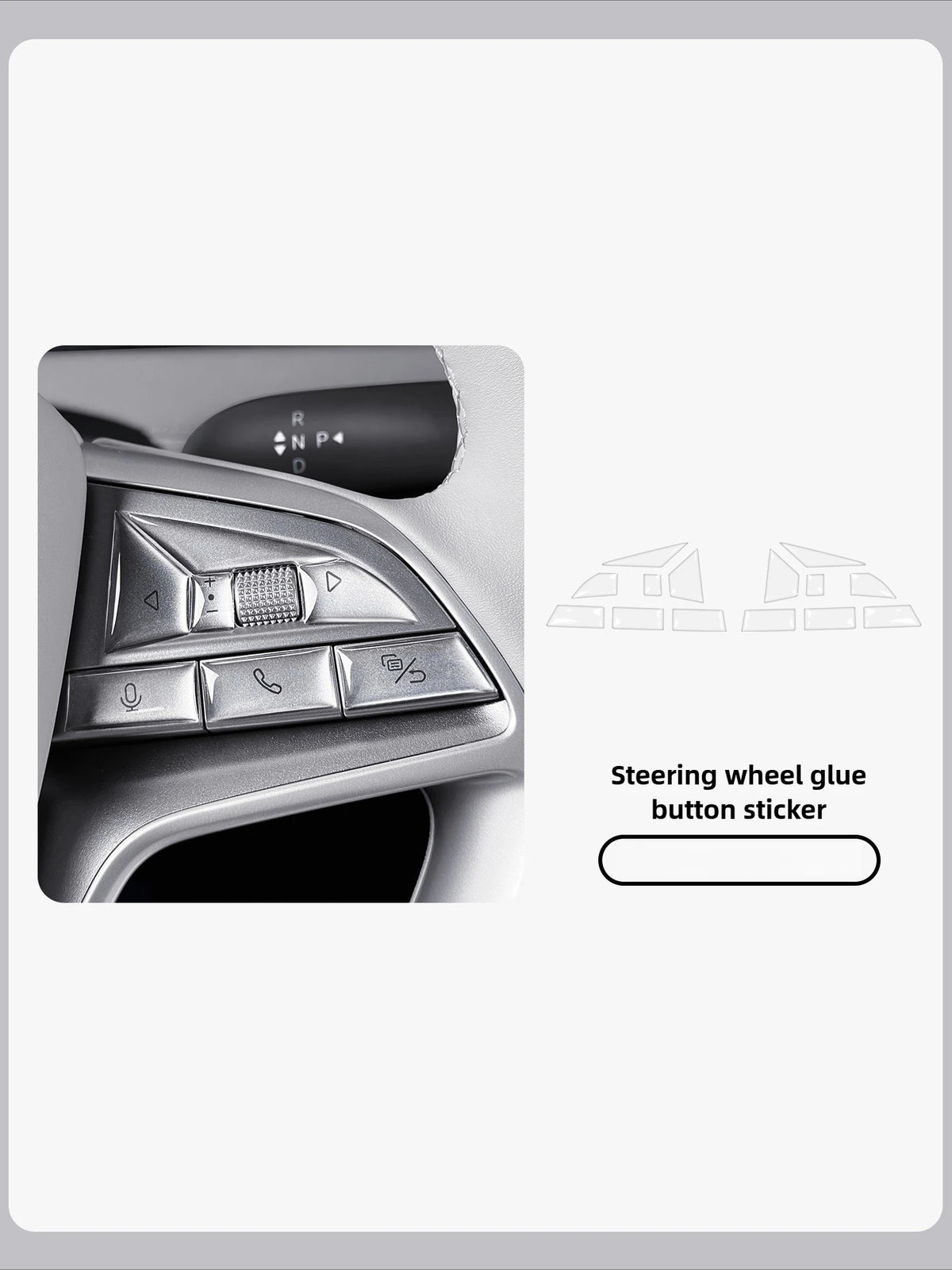For BYD Sealion 7 14Pcs Car Steering Wheel Dripping Glue Button Protective Sticker Car Interior Anti-scratch Button Cover Trim — view 6