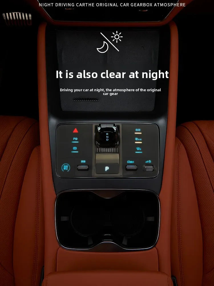 For BYD Sealion 7 2024 2025 Car Center Console Gear Button Protective Pad Waterproof Dustproof Silicone Pad Car Accessories — view 2