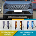 For Changan CS75 Plus 4th Gen 2025-2026 LED Daytime Running Lights DRL Front Fog Lights Modified Dynamic Turn Signals Night Blue — view 1