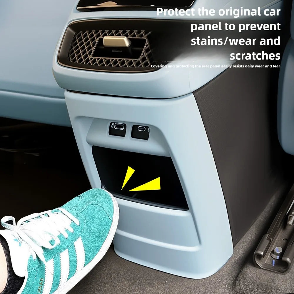 For Changan Deepal S05 Car Rear Row Anti-kick Cover, Center Console Rear Air Outlet Protection Panel Car Interior Accessories — view 3