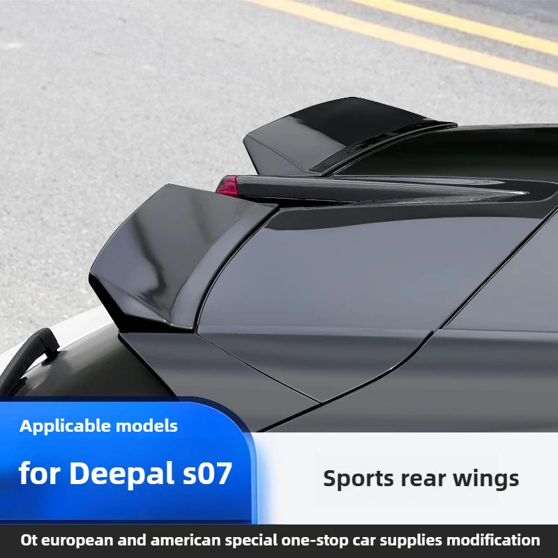 For Changan Deepal S07/S7 2Pcs Car Roof Spoiler Wing Extensions Flaps Sports Tail Modification Rear Wings Decorative Accessories — view 1