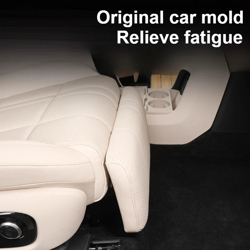 For Changan Deepal S09 Car Co-pilot Electric Leg Support 90 Degree Adjustable Upgrade Queen Passenger Seat Leg Rest Leather Pad — view 2