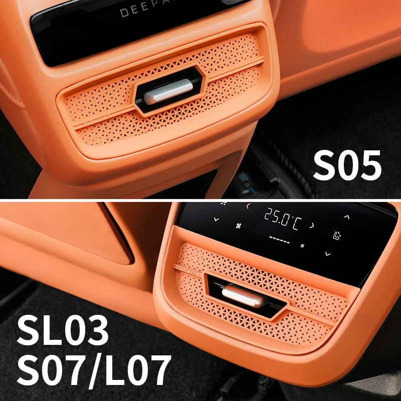 For Changan Deepal Sl03/S07/L07/S05 Car Rear Air Conditioner Air Outlet Protective Cover Snap-type Anti-Blocking Decorative Trim — view 2
