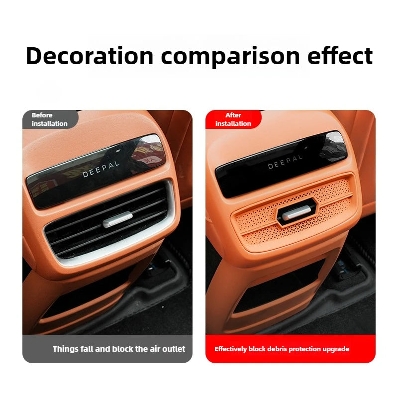 For Changan Deepal Sl03/S07/L07/S05 Car Rear Air Conditioner Air Outlet Protective Cover Snap-type Anti-Blocking Decorative Trim — view 5