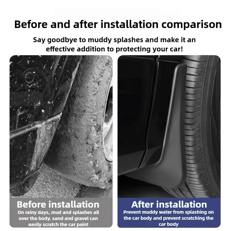 For Changan NEVO Q07 4Pcs/Set Car Mudguards Four Wheels Fender Mud Flaps Anti-Snow Anti-Sand Fenders Guard Protector Accessories — view 5
